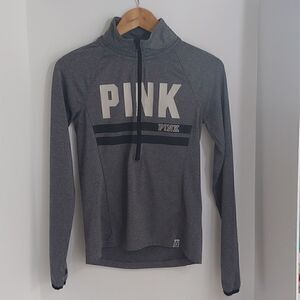 PINK Victoria's Secret 3/4 Zip Workout Pullover Size XS